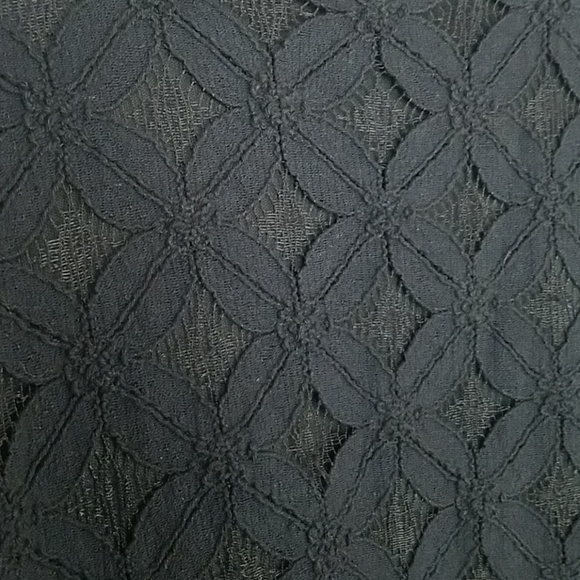 Tobi Little Black Dress Floral Lace Sleeveless - Picture 3 of 7